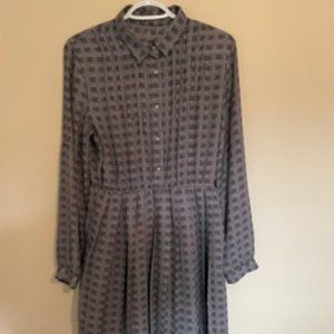 Black and White Chiffon Dress